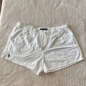 Polo by Ralph Lauren Classic White Athletic Shorts